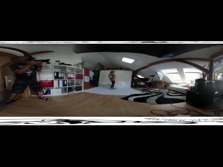 Nice victoria pure 3D VR 360 backstage from photoshoot before dildo masturb