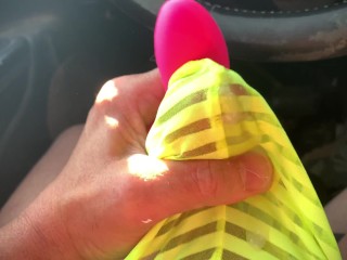 Stepbrother filmed by sister Precum masturbation in see through yellow thong