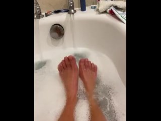 In the bath