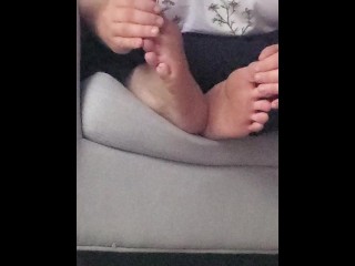 Foot Worship GONE WRONG Girlfriend CAUGHT Me Flexing my Toes for You