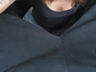 Real Married Couple Public Anal in the Back Seat- Loud Orgasms