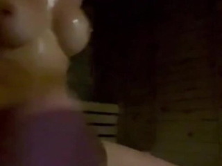 Kenzie teases in Sauna🥵