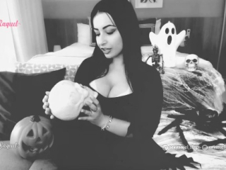 Halloween Morticia Addams cosplay virtual interactive pov sex, ahegao, feet