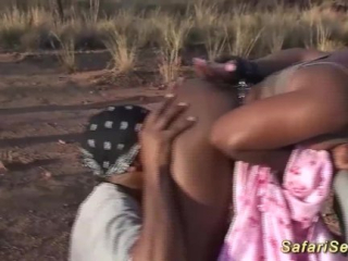 chubby african babe outdoor fucked