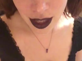 Gothic girl POV fart slave