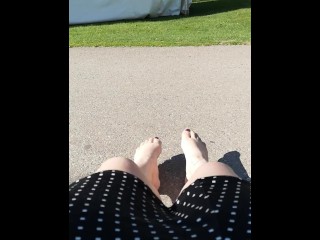 Outdoor Foot Wiggling