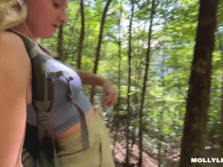 Fucking With a Beautiful View on a Hike – Molly Pills – POV 4K