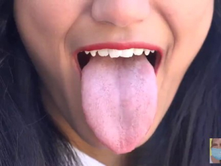 The sexiest Tongue in Adult Video – Viva Athena Tongues Eggplant Emoji