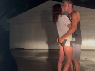 Sex Outside in the Rain During Thunderstorm- Creampie: Mav & Joey Lee