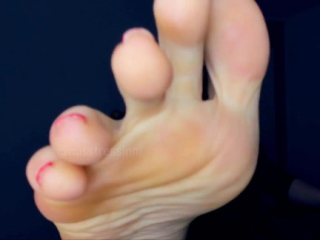 Start sniffing and sucking my toes I want you to get addicted with my foot