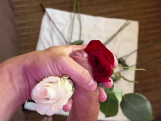 Making her ROSES special 💕 🌹💦ASMR/POV/Masturbation/Cumshot