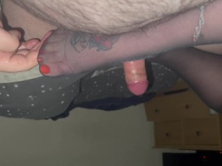 Middle of the night footjob