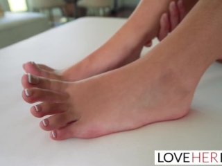 J.O.I. Teasing Babe Foot Fetish