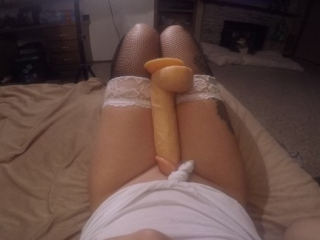 DIRTY TALK WITH HUGE DILDO (female POV)