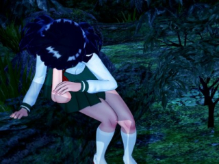 Kagome BLOWJOB in forest Inuyasha (3D Hentai)