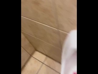 Pissing in public restroom