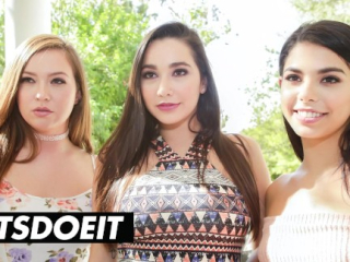 Gina, Karlee and Maddy Scam Rich Guy Into Hardcore Fuck – LETSDOEIT