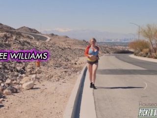 Sexy Milf Jogger Dee Williams Needs a Ride and a Fat Cock