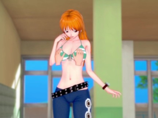 {One Piece} Big Tits Nami gets fucked hard {コイカツ!/3D Hentai}