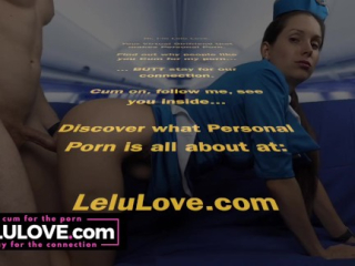 Babe in stewardess flight attendant uniform gets fucked hard and creampied on plane – Lelu Love