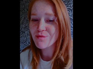 Messy Deepthroating Redhead