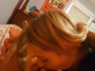 college slut gives blowjob after halloween party