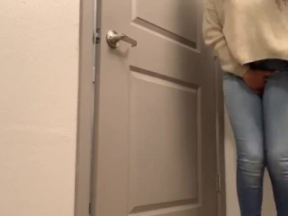 Wetting in jeans always feels better | ebony pee desperation