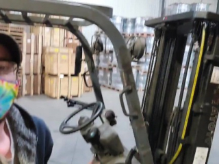 TGIF riding His cock while He’s on the forklift