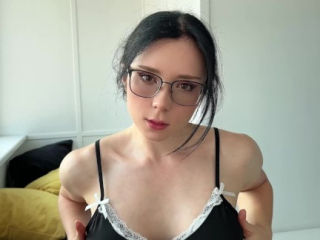 Rough Facefuck and Cum on Face of a Young Busty Brunette in Glasses POV