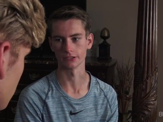 Boy Trevor Harris & Blond  Classmate Julian Bell Flip Fuck Raw