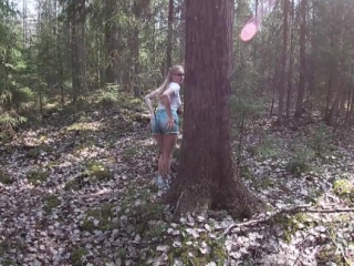 Girl Sucking Dick Stranger and had Anal Sex until Creampie in the Forest