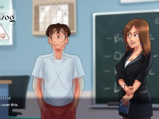 HOT FRENCH TEACHER FUCKED!  Summer time Saga