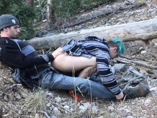 Hiking to Fuck: FtM Outdoor Public Fuck