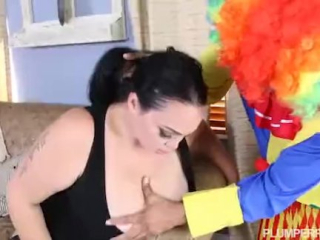 Scary Clown Stalks Sexy Big Tit BBW Charlotte