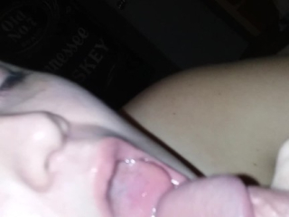 Cum in my mouth please Daddy?