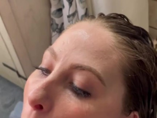 Boyfriend’s friend gave me a HUGE facial in the shower while he was at work