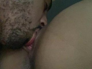 Daddy eating my pink juicy pussy and ass