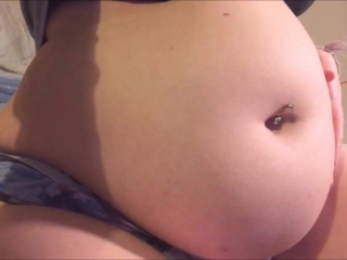 Swollen Belly Girl Stuffed Belly Gurgles Compilation