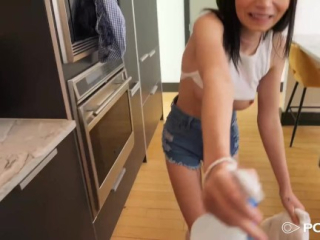 Spring Cleaning Can’t Keep Selina Imai From Craving Big Dick