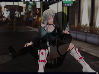 3D HENTAI Vocaloid IA Outdoor Fuck and Cum