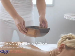 Massage Rooms Venera Maxima and lesbian Teana pussy eating orgasm