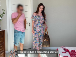 Lustful stepmom spread her legs for her STEPSON in a cheap HOTEL