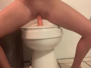 Riding HUGE “8” Dildo ORGASMS!!!!