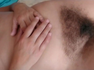 showing her hairy pussy for them to masturbate, wants cumshots