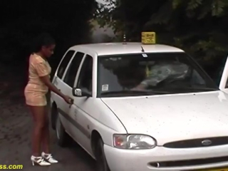 ebony milf public fucked by taxi driver