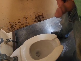 Just pissing at work (sprinkler wave)