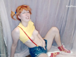 Misty (Pokemon Cosplay) Discovers Her First Orgasms