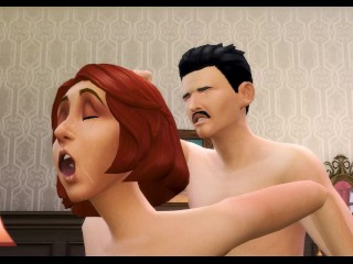 Eliza Pancakes cheats with Mortimer Goth (SIMS 4 PORN!)