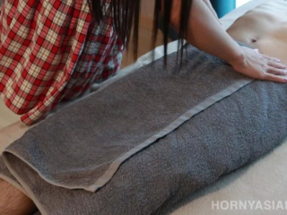 University Student Gives Happy Ending Massage Before Going To School