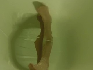 Underwater pantyhose fetish